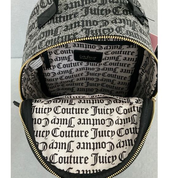 JUICY COUTURE ROSIE PULL OUT BACKPACK WITH POUCH BLACK/BEIGE - Picture 5 of 6